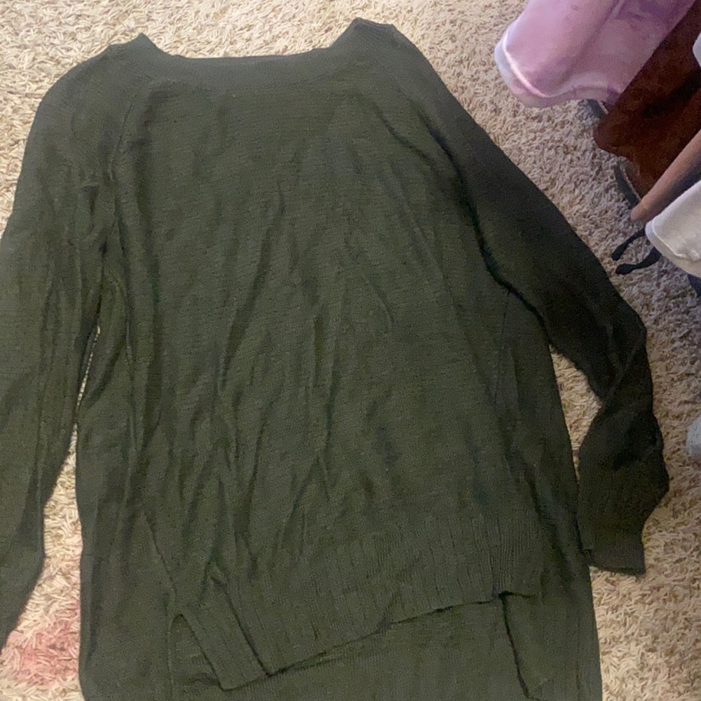 army green sweater